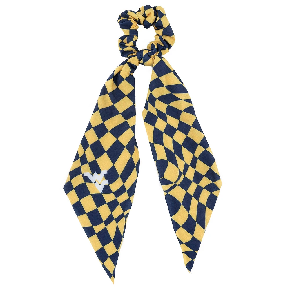 ZooZatz West Virginia Mountaineers Checkered Scrunchie Scarf