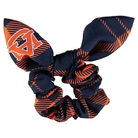 ZooZatz Auburn Tigers Plaid Scrunchie with Bow