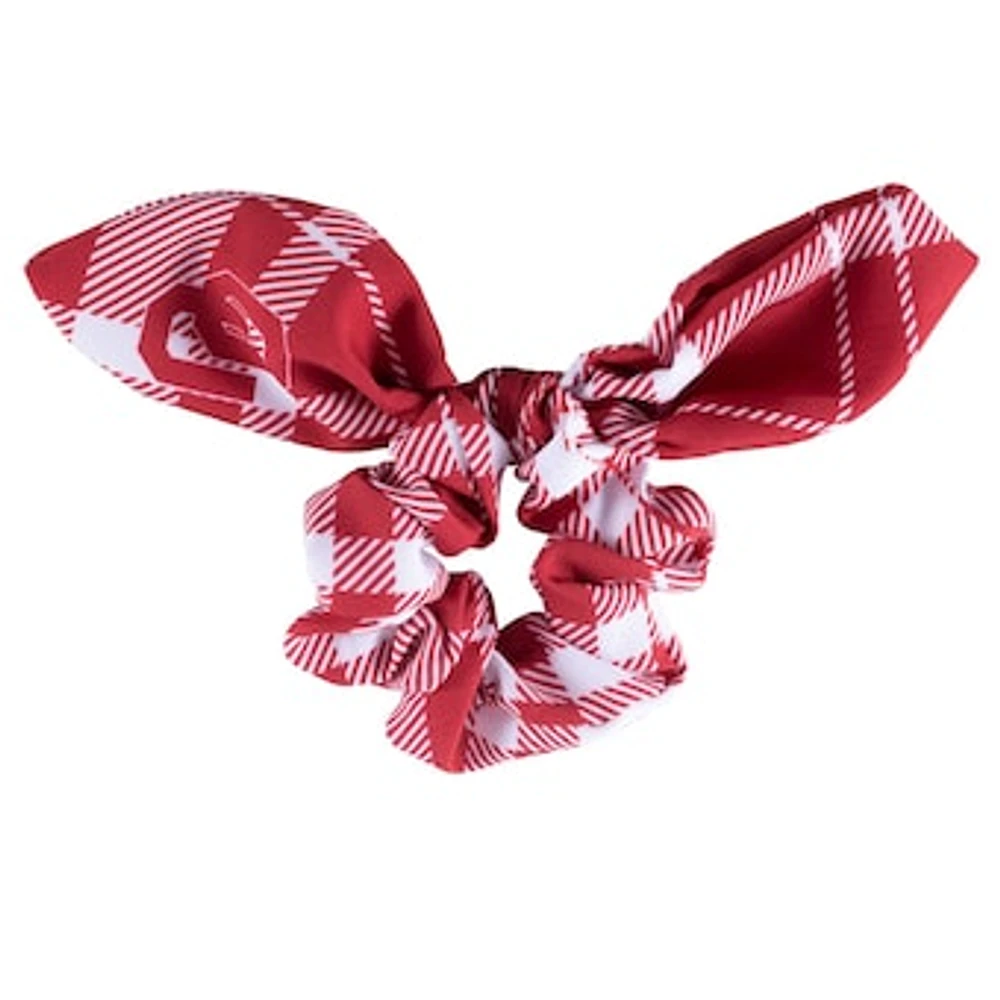 ZooZatz Oklahoma Sooners Plaid Scrunchie with Bow