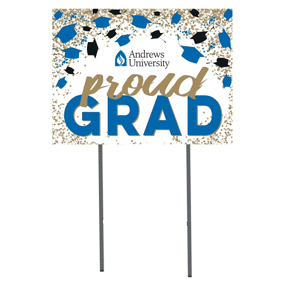 Andrews University Cardinals 18" x 24" Proud Grad Yard Sign