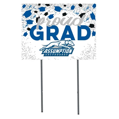 Assumption Greyhounds  18" x 24" Proud Grad Yard Sign