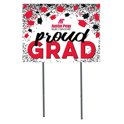 Austin Peay State Governors  18" x 24" Proud Grad Yard Sign