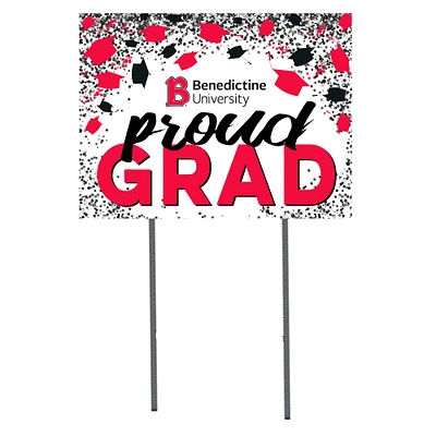 Benedictine Eagles  18" x 24" Proud Grad Yard Sign