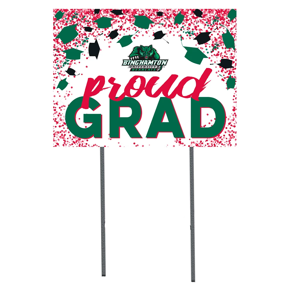 Binghamton Bearcats 18" x 24" Proud Grad Yard Sign