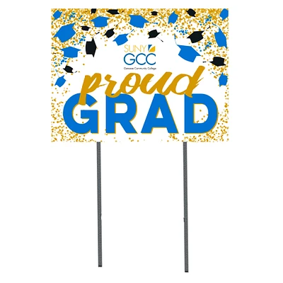 SUNY Genesee Community College  18" x 24" Proud Grad Yard Sign