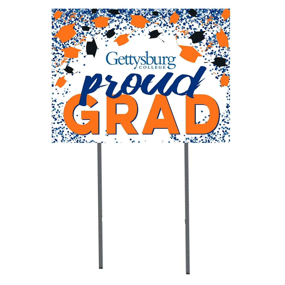 Gettysburg Bullets 18" x 24" Proud Grad Yard Sign