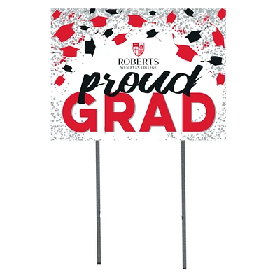 Roberts Wesleyan Redhawks  18" x 24" Proud Grad Yard Sign
