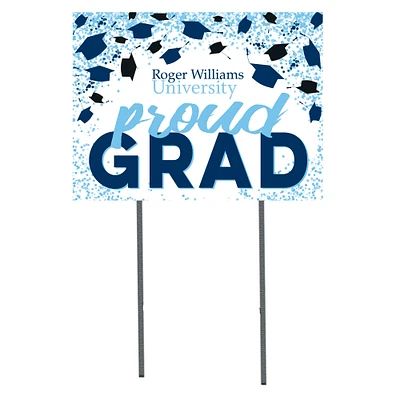 RWU Hawks  18" x 24" Proud Grad Yard Sign