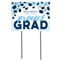 RWU Hawks  18" x 24" Proud Grad Yard Sign