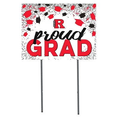 Rutgers Newark Scarlet Raiders  18" x 24" Proud Grad Yard Sign