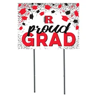 Rutgers Newark Scarlet Raiders  18" x 24" Proud Grad Yard Sign