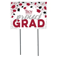 Troy University Trojans  18" x 24" Proud Grad Yard Sign
