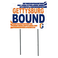 White Gettysburg Bullets 18" x 24" Bound Yard Sign