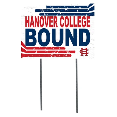 White Hanover Panthers 18" x 24" Bound Yard Sign