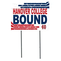 White Hanover Panthers 18" x 24" Bound Yard Sign