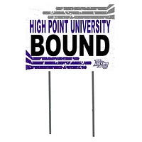 White High Point Panthers 18" x 24" Bound Yard Sign