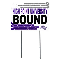 White High Point Panthers 18" x 24" Bound Yard Sign