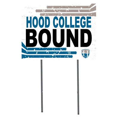 White Hood College Blazers 18" x 24" Bound Yard Sign