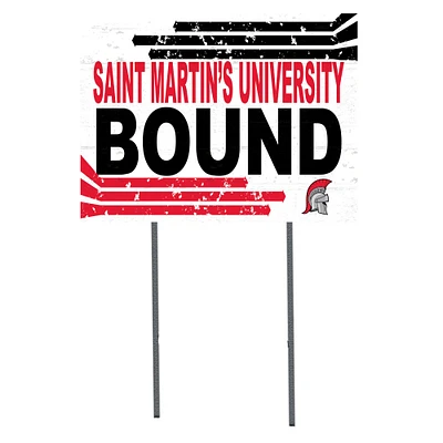 White Saint Martin's Saints 18" x 24" Bound Yard Sign