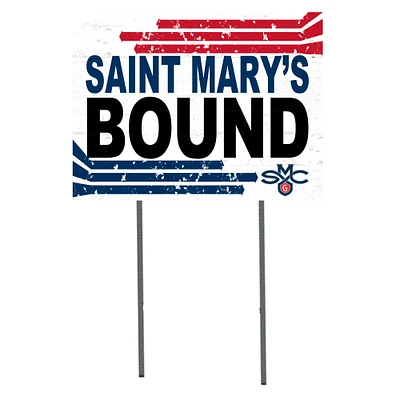 White Saint Mary's Gaels 18" x 24" Bound Yard Sign