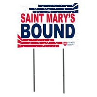 White St. Mary's Cardinals 18" x 24" Bound Yard Sign
