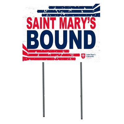 White St. Mary's Cardinals 18" x 24" Bound Yard Sign