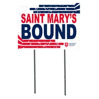 White St. Mary's Cardinals 18" x 24" Bound Yard Sign