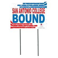 White SAC Armadillos 18" x 24" Bound Yard Sign