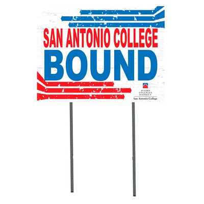 White SAC Armadillos 18" x 24" Bound Yard Sign