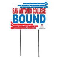 White SAC Armadillos 18" x 24" Bound Yard Sign