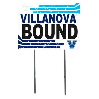 White Villanova Wildcats 18" x 24" Bound Yard Sign