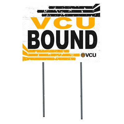 White VCU Rams 18" x 24" Bound Yard Sign