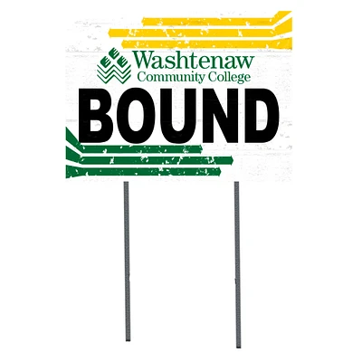 White Washtenaw Community College 18" x 24" Bound Yard Sign