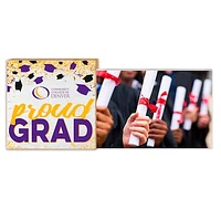 White CCD CityHawks 5" x 10.5" Proud Grad Floating Frame