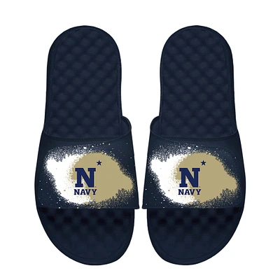 Men's ISlide  Navy Midshipmen Spray Paint Slide Sandals