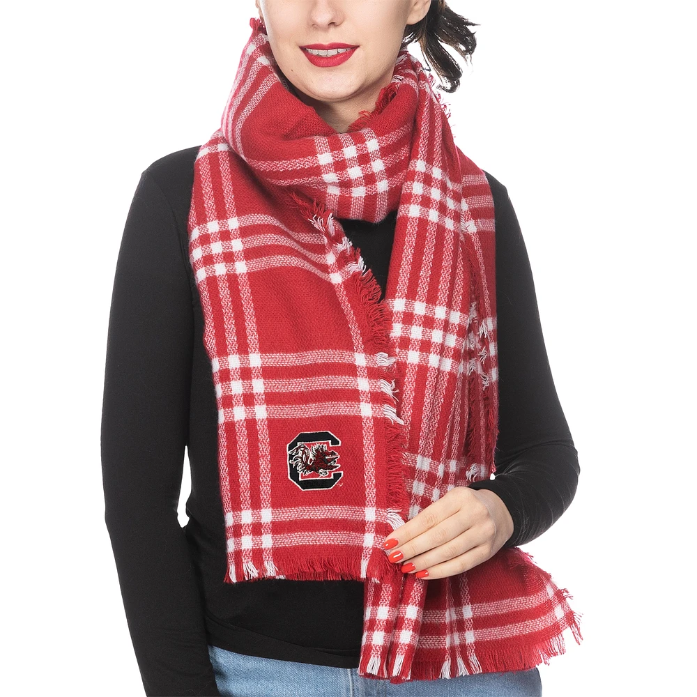 Women's ZooZatz South Carolina Gamecocks Plaid Blanket Scarf