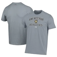 Men's Under Armour  Gray Army Black Knights Athletics Performance T-Shirt