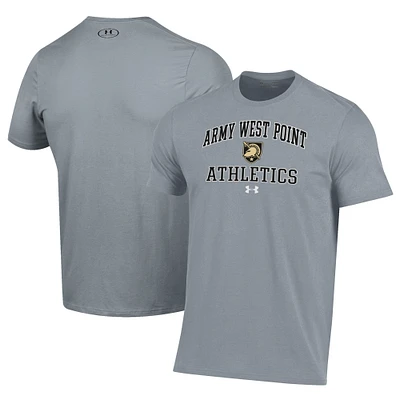 Men's Under Armour  Gray Army Black Knights Athletics Performance T-Shirt