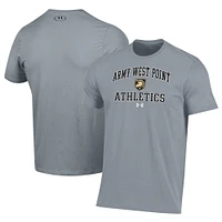 Men's Under Armour  Gray Army Black Knights Athletics Performance T-Shirt