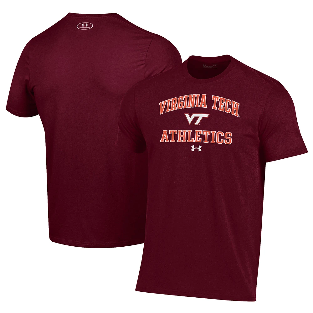 Men's Under Armour Maroon Virginia Tech Hokies Athletics Performance T-Shirt