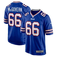 Men's Nike Connor McGovern Royal Buffalo Bills Game Player Jersey