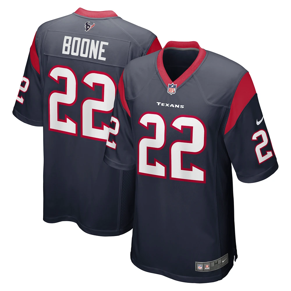 Men's Nike Mike Boone Navy Houston Texans Game Player Jersey