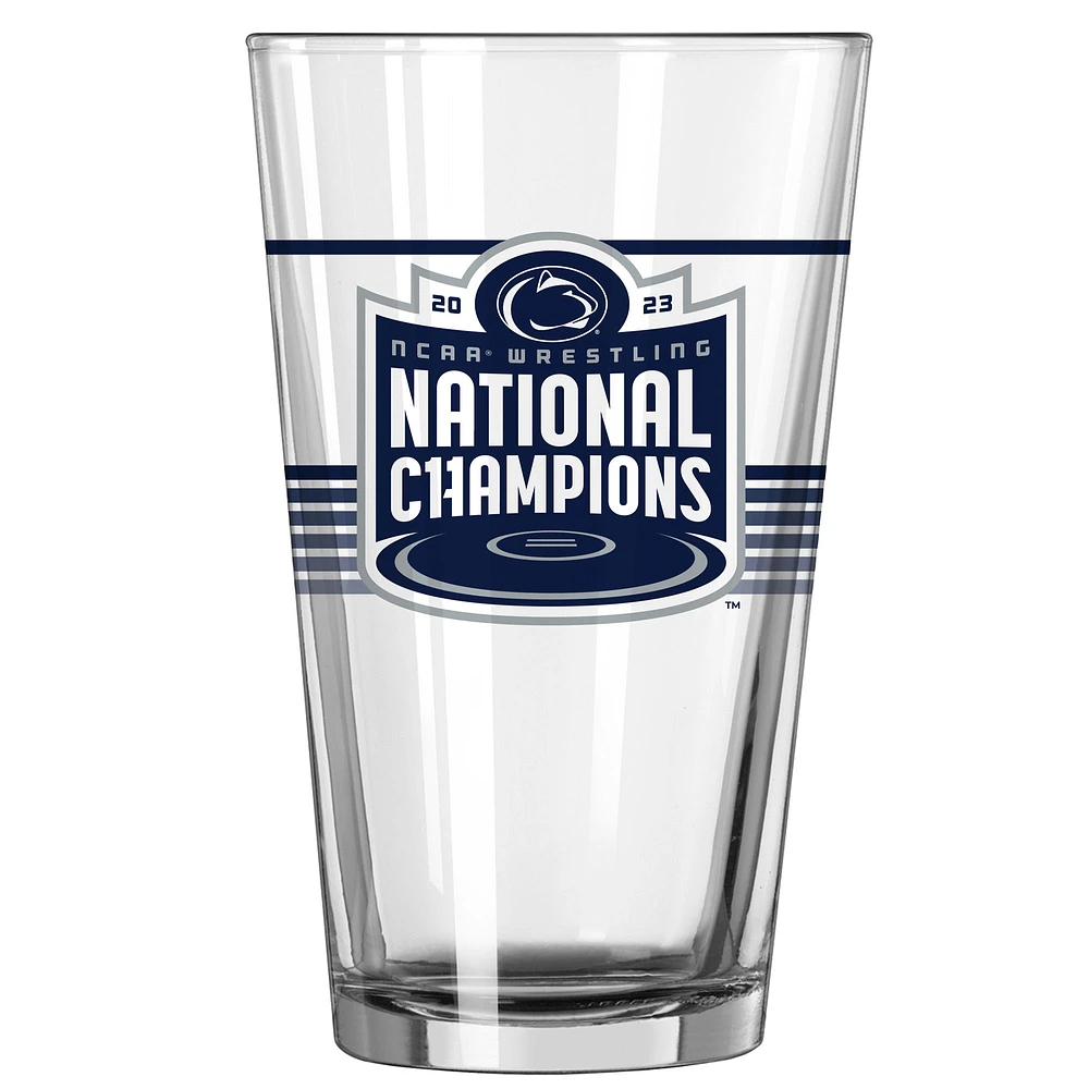 Penn State Nittany Lions 2023 NCAA Wrestling National Champions 16oz. Pint Glass