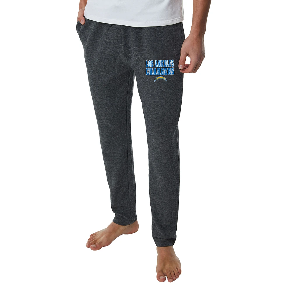 Men's Concepts Sport  Charcoal Los Angeles Chargers Resonance Tapered Lounge Pants