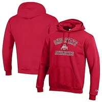 Men's Champion  Scarlet Ohio State Buckeyes Athletics Logo Pullover Hoodie