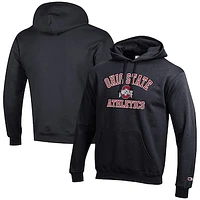 Men's Champion  Black Ohio State Buckeyes Athletics Logo Pullover Hoodie