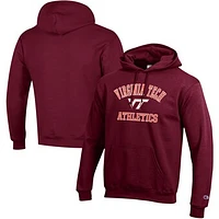 Men's Champion  Maroon Virginia Tech Hokies Athletics Logo Pullover Hoodie
