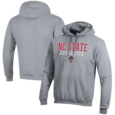 Men's Champion NC State Wolfpack Athletics Logo Stack Pullover Hoodie