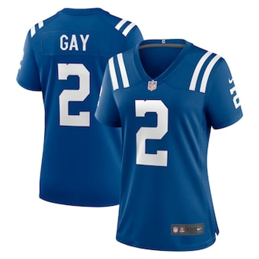 Women's Nike Matt Gay Royal Indianapolis Colts Game Player Jersey