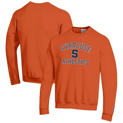 Men's Champion  Orange Syracuse Athletics Logo Pullover Sweatshirt